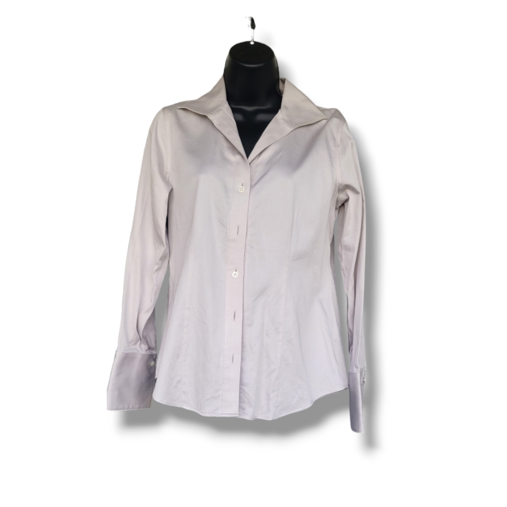 Anthropologie Paperwhite Button Up Blouse Sz 4